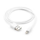 Дата кабеля USB 2.0 AM to Lightning PVC 1m white Vinga (VCPDCL1W)