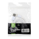 Дата кабеля USB 2.0 AM to Lightning PVC 1m white Vinga (VCPDCL1W)