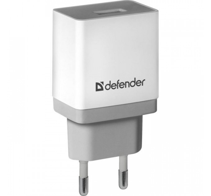 Зарядний пристрій Defender UPA-21 white, 1xUSB, 5V \/ 2.1A (83571)