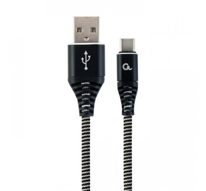 Дата кабель USB 2.0 AM to USB-C 1.0m Cablexpert (CC-USB2B-AMCM-1M-BW)