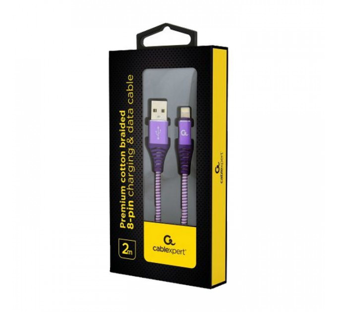 Дата кабель USB 2.0 AM to Lightning 2.0m Cablexpert (CC-USB2B-AMLM-2M-PW)