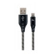 Дата кабель USB 2.0 AM to USB-C 2.0m Cablexpert (CC-USB2B-AMCM-2M-BW)