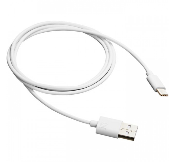 Дата кабель USB 2.0 AM to USB-C 1.0m white Canyon (CNE-USBC1W)