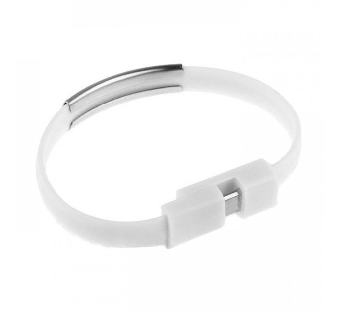 Дата кабель USB 2.0 AM to Micro 5P 0.2m браслет white Extradigital (KBU1781)