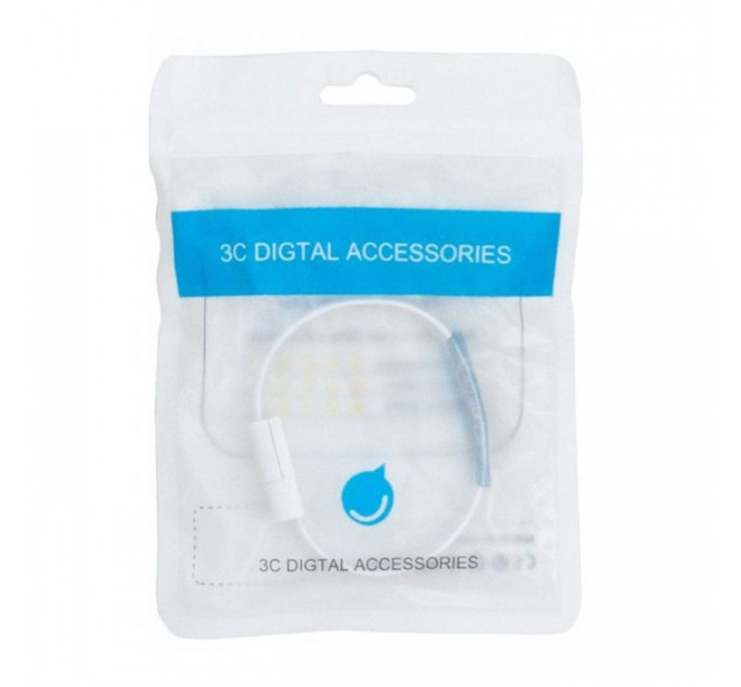 Дата кабель USB 2.0 AM to Micro 5P 0.2m браслет white Extradigital (KBU1781)