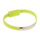 Дата кабель USB 2.0 AM to Micro 5P 0.2m браслет green Extradigital (KBU1782)