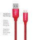 Дата кабеля USB 2.0 AM to Micro 5P 2.0m Red ColorWay (CW-CBUM009-RD)