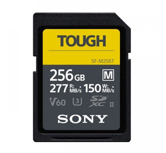 Карта памяти Sony 256GB SDXC class10 UHS-II U3 V60 Tough (SFM256T.SYM)
