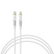 Дата кабель USB-C to Lightning 1.2m 18W white Intaleo (1283126504099)