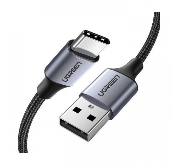 Дата кабель USB 2.0 AM to USB-C 1.0m US288 Aluminum Braid Black Ugreen (60126) Дата кабель USB 2.0 AM to USB-C 1.0m US288 Aluminum Braid Black Ugreen (60126)