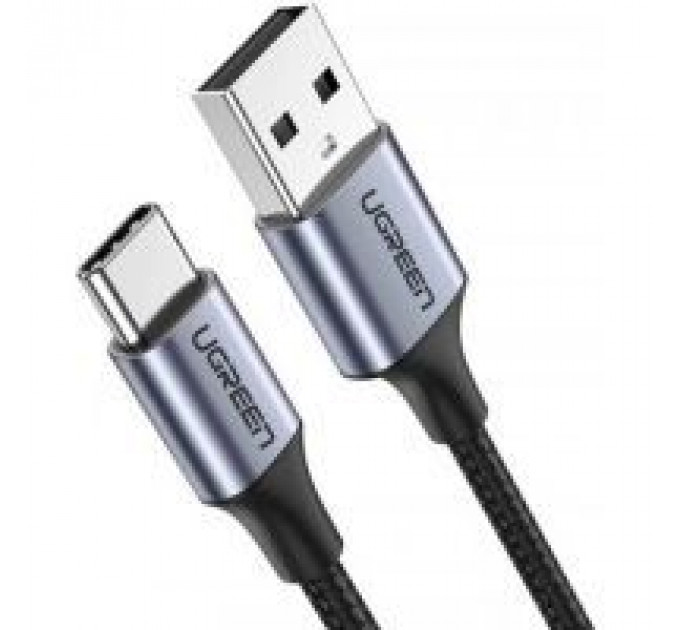 Дата кабель USB 2.0 AM to Type-C 2.0m US284 Angled Alum. Braid (Black) Ugreen (50942)