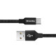 Дата кабеля USB 2.0 AM to USB-C 0.25m black ColorWay (CW-CBUC048-BK)