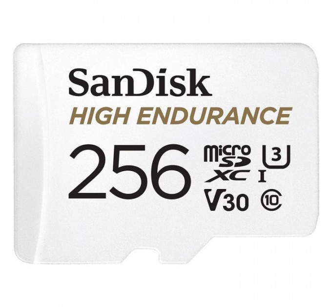 Карта пам/'яті SanDisk 256GB microSD class 10 UHS-I U3 V30 High Endurance (SDSQQNR-256G-GN6IA)