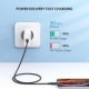 Дата кабель USB-C to Lightning 1.0m US1713A Nickel Plating ABS Shell Black Ugreen (60751)
