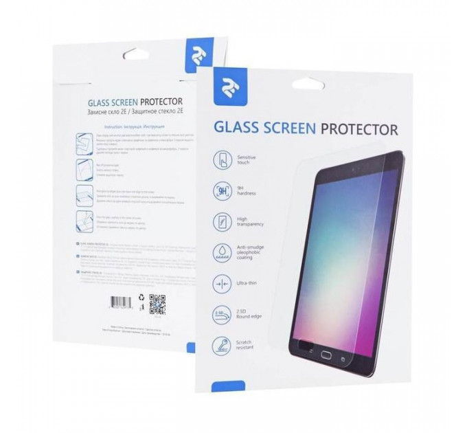 Скло захисне 2E Samsung Galaxy Tab S8(X700\/X706) , 2.5D, Clear (2E-G-TABS8-LT2.5D-CL)