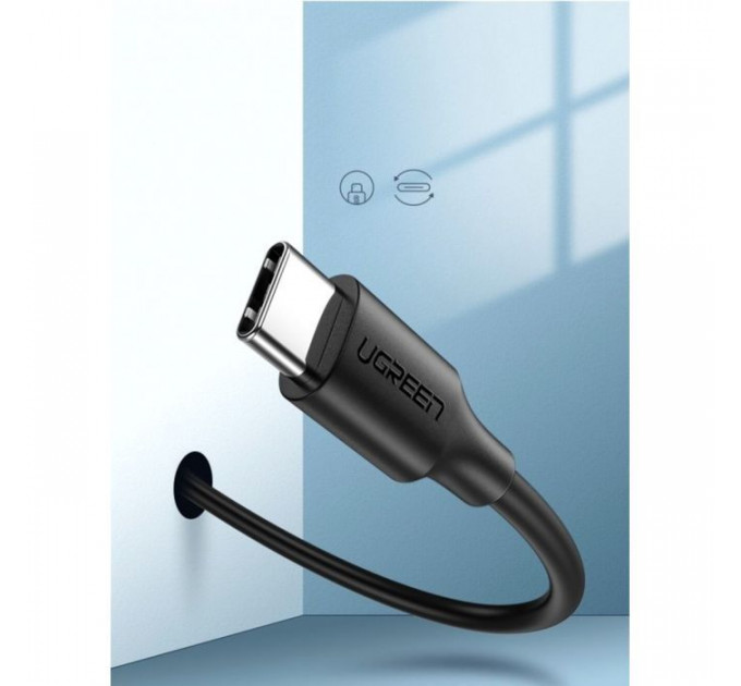 Дата кабель USB 2.0 AM to USB-C 3.0m 3.0A 18W US287 Black Ugreen (60826)