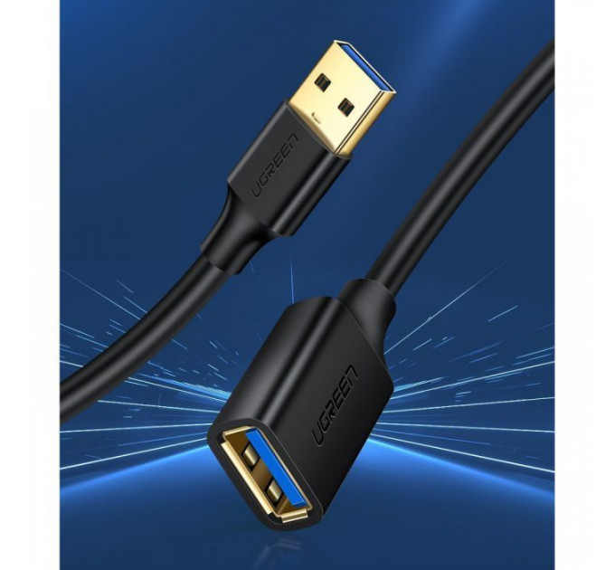 Дата кабель USB 3.0 AM\/AF 3.0m US129 Black Ugreen (30127)