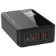 Зарядний пристрій ColorWay Power Delivery GaN (2USB-A + 2USB TYPE-C) (100W) black (CW-CHS041PD-BK)