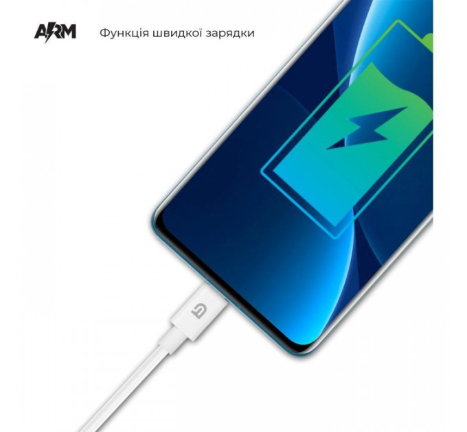 Дата кабель USB 2.0 AM to USB-C 1.2m AMD718L white Armorstandart (ARM64298)