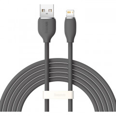 Дата кабель USB 2.0 AM to Lightning 2.0m 2.4A Jelly Liquid Silica Gel Black Baseus (CAGD000101) Дата кабель USB 2.0 AM to Lightning 2.0m 2.4A Jelly Liquid Silica Gel Black Baseus (CAGD000101)