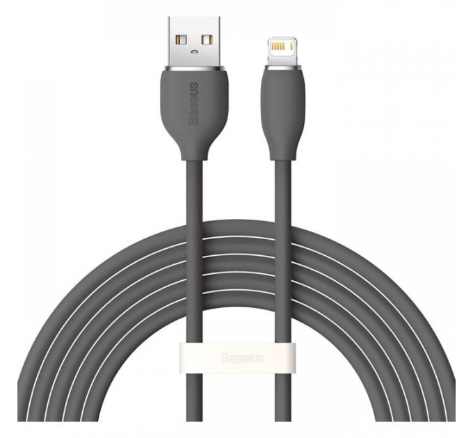 Дата кабель USB 2.0 AM to Lightning 2.0m 2.4A Jelly Liquid Silica Gel Black Baseus (CAGD000101) Дата кабель USB 2.0 AM to Lightning 2.0m 2.4A Jelly Liquid Silica Gel Black Baseus (CAGD000101)