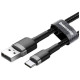 Дата кабеля USB 2.0 AM to USB-C 2.0m 2A Gray-Black Baseus (CATKLF-CG1)