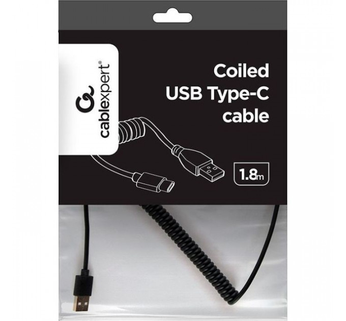 Дата кабель USB 2.0 AM to Type-C 0.6m Cablexpert (CC-USB2C-AMCM-6)