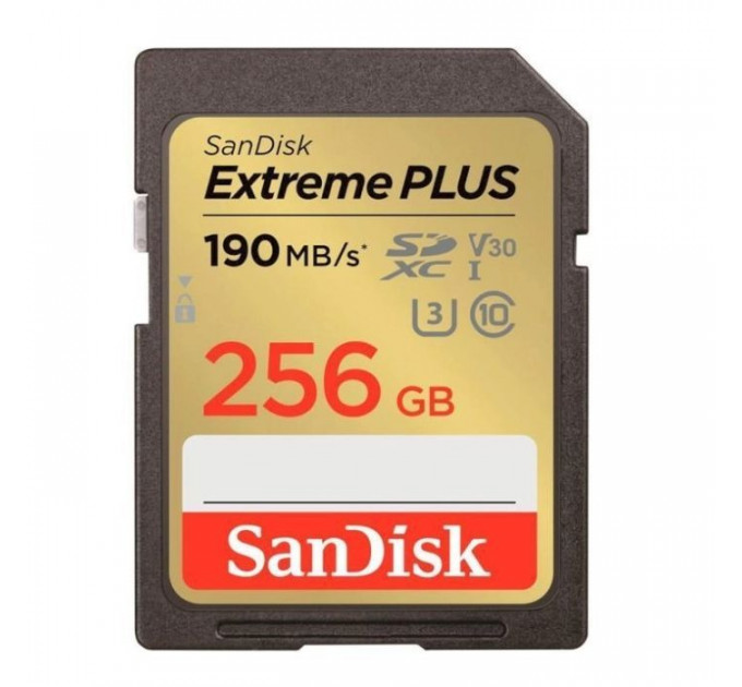 Карта пам/'яті SanDisk 256GB SD class 10 UHS-I Extreme PLUS (SDSDXWV-256G-GNCIN)