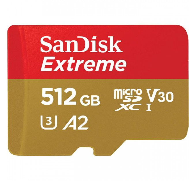 Карта пам/'яті SanDisk 512GB microSD class 10 UHS-I U3 V30 Extreme (SDSQXAV-512G-GN6MA)
