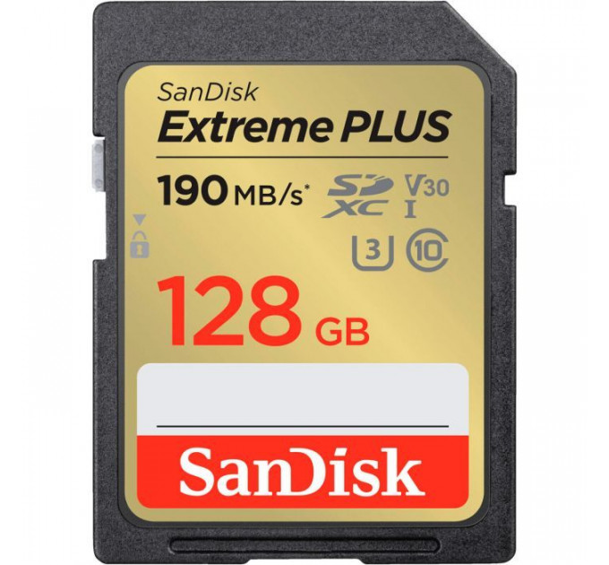 Карта пам/'яті SanDisk 128GB SDXC class 10 UHS-I U3 4K Extreme Plus (SDSDXWA-128G-GNCIN) Карта пам/'яті SanDisk 128GB SDXC class 10 UHS-I U3 4K Extreme Plus (SDSDXWA-128G-GNCIN)