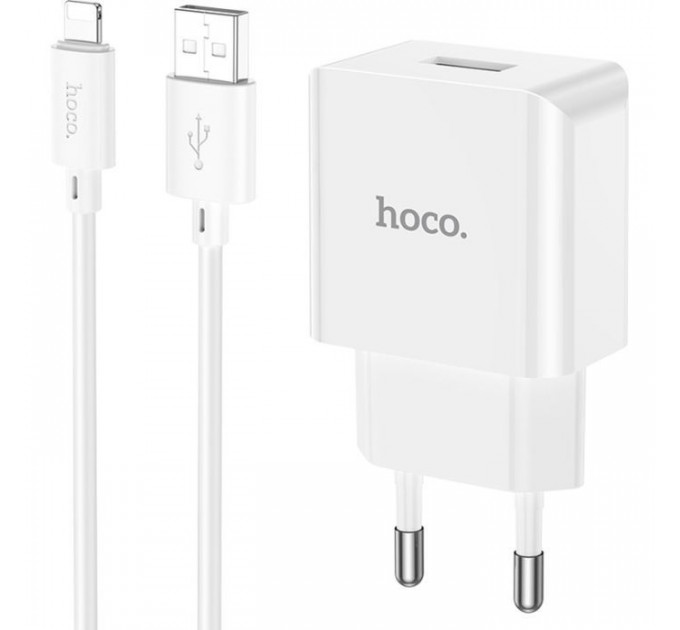 Зарядний пристрій HOCO C106A charger set(iP) White (6931474783899)