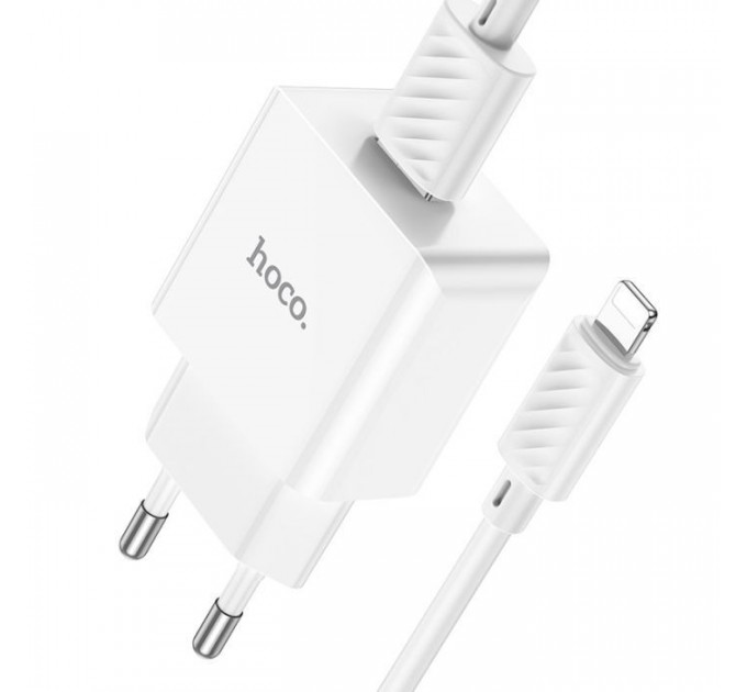 Зарядний пристрій HOCO C106A charger set(iP) White (6931474783899)