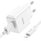 Зарядний пристрій HOCO C106A charger set(iP) White (6931474783899)