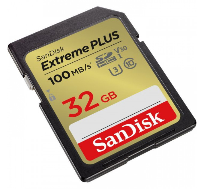 Карта памяти SanDisk 32GB SDXC class 10 Extreme PLUS (SDSDXWT-032G-GNCIN)