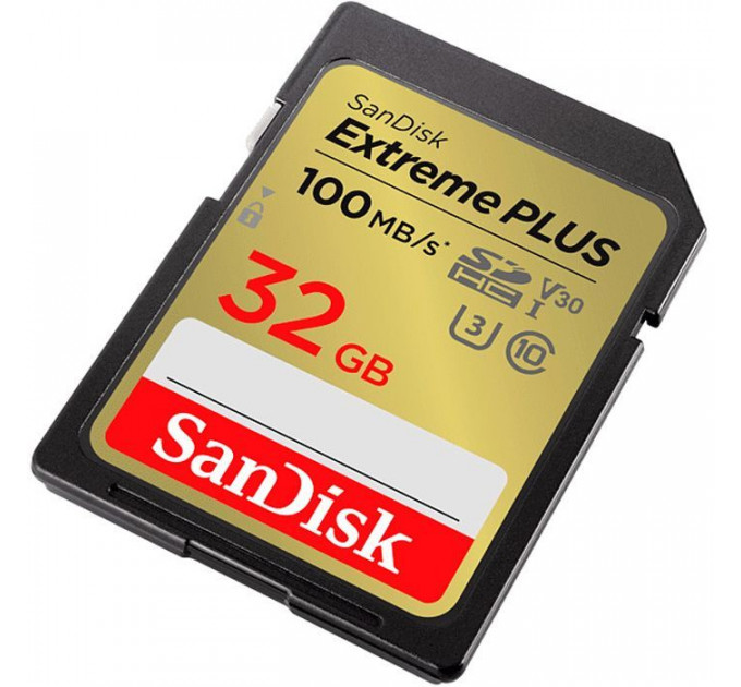Карта памяти SanDisk 32GB SDXC class 10 Extreme PLUS (SDSDXWT-032G-GNCIN)