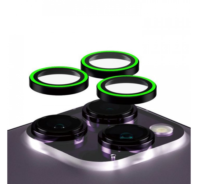 Скло захисне Armorstandart for Camera AR iPhone 15 Pro \/ 15 Pro Max Green (ARM76128)