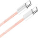 Дата кабеля USB-C to USB-C 1.0m 60W 3.0А pink ColorWay (CW-CBPDCC061-P)