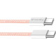 Дата кабеля USB-C to USB-C 1.0m 60W 3.0А pink ColorWay (CW-CBPDCC061-P)