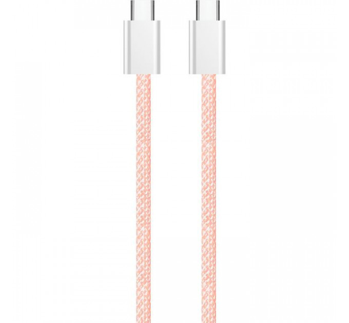 Дата кабеля USB-C to USB-C 1.0m 60W 3.0А pink ColorWay (CW-CBPDCC061-P)