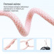 Дата кабеля USB-C to USB-C 1.0m 60W 3.0А pink ColorWay (CW-CBPDCC061-P)