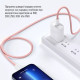 Дата кабеля USB-C to USB-C 1.0m 60W 3.0А pink ColorWay (CW-CBPDCC061-P)
