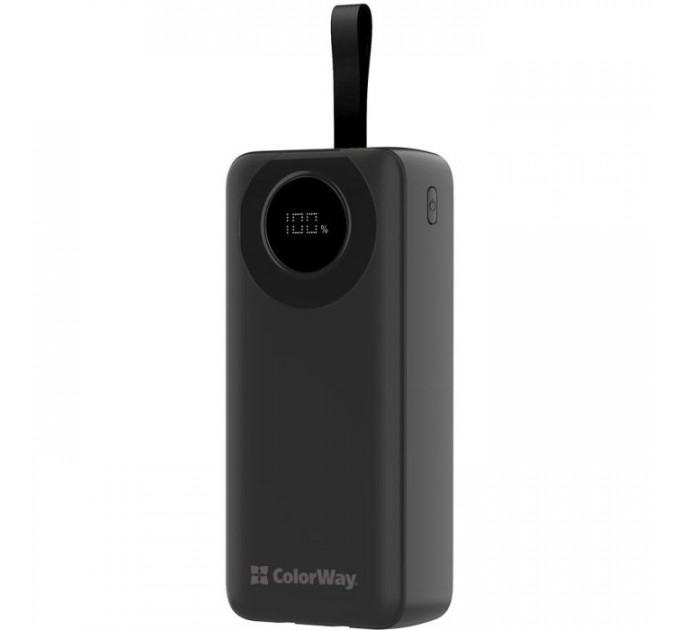 Батарея універсальна ColorWay 30 000 mAh EnergyPlus PD\/18W, QC3.0\/22.5W, Black (CW-PB300LPB4BK-PDD)