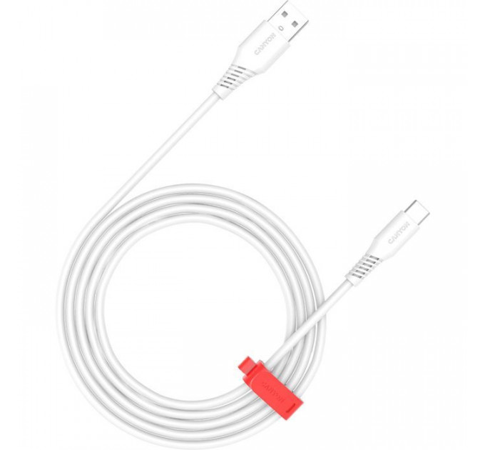 Дата кабель USB 2.0 AM to USB-C 1.2m 18W White Canyon (CNS-AC18SC12W)