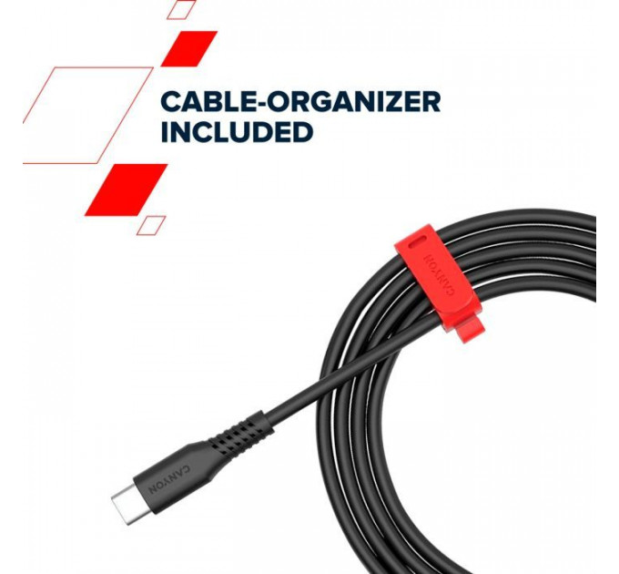 Дата кабель USB 2.0 AM to USB-C 1.2m 18W White Canyon (CNS-AC18SC12W)
