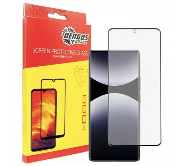 Скло захисне Dengos Full Glue Xiaomi Redmi Note 14 Pro (black) (TGFG-382)