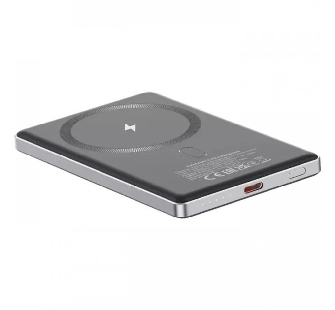 Батарея универсальная Canyon 5000mAh OnPower 505 slim Magsafe PD/20W Dark Grey (CNS-CPB505DG)