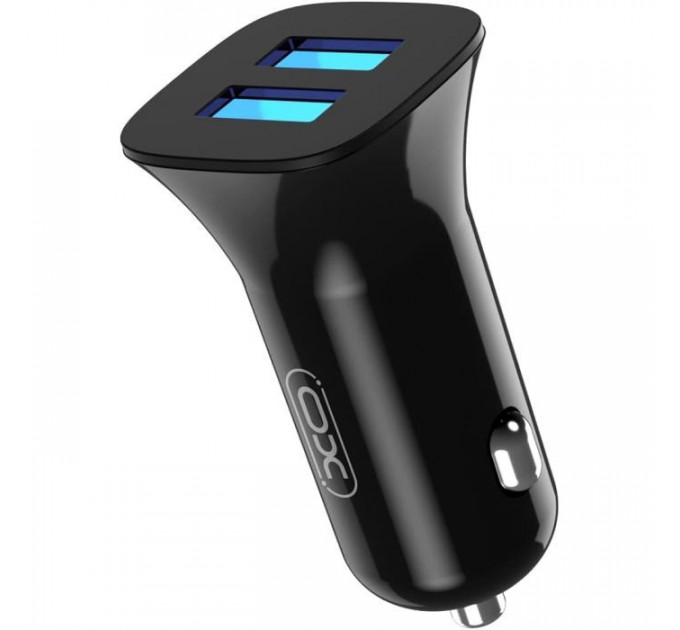 Зарядний пристрій XO CC31 2.4A\/2 USB Black (XO-СC31-BK)
