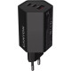Зарядний пристрій Canyon HEXAGON 65 GaN 65W 2xPD 1xQC EU Black (CND-CHAHEX65B)