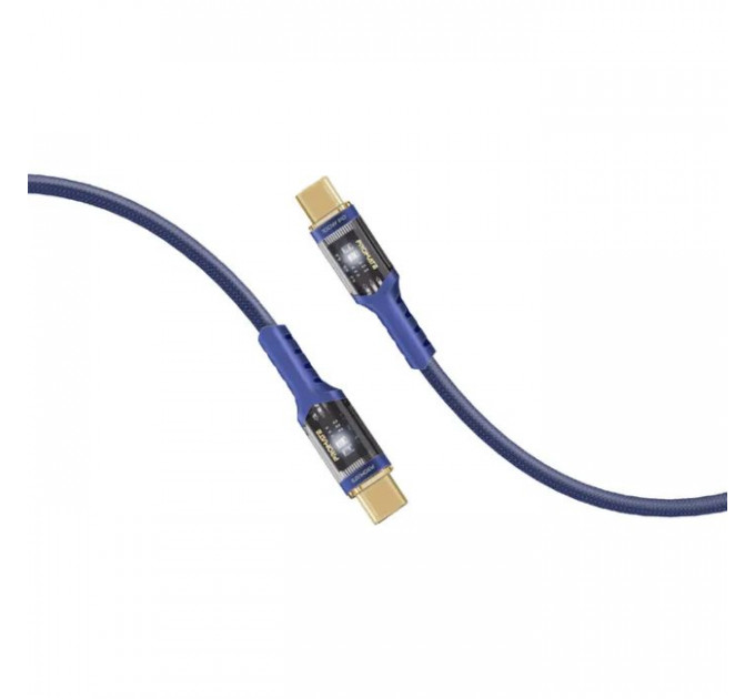 Дата кабель USB-C to USB-C 1.2m Promate (lucidline-cc120.navy)