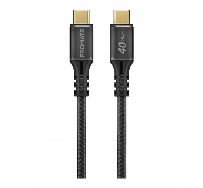 Дата кабель USB-C to USB-C 1.0m Promate (powerbolt240-1m.black)